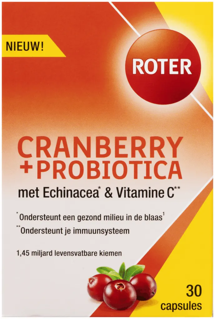 Roter Cranberry & Probiotica (30 capsules)