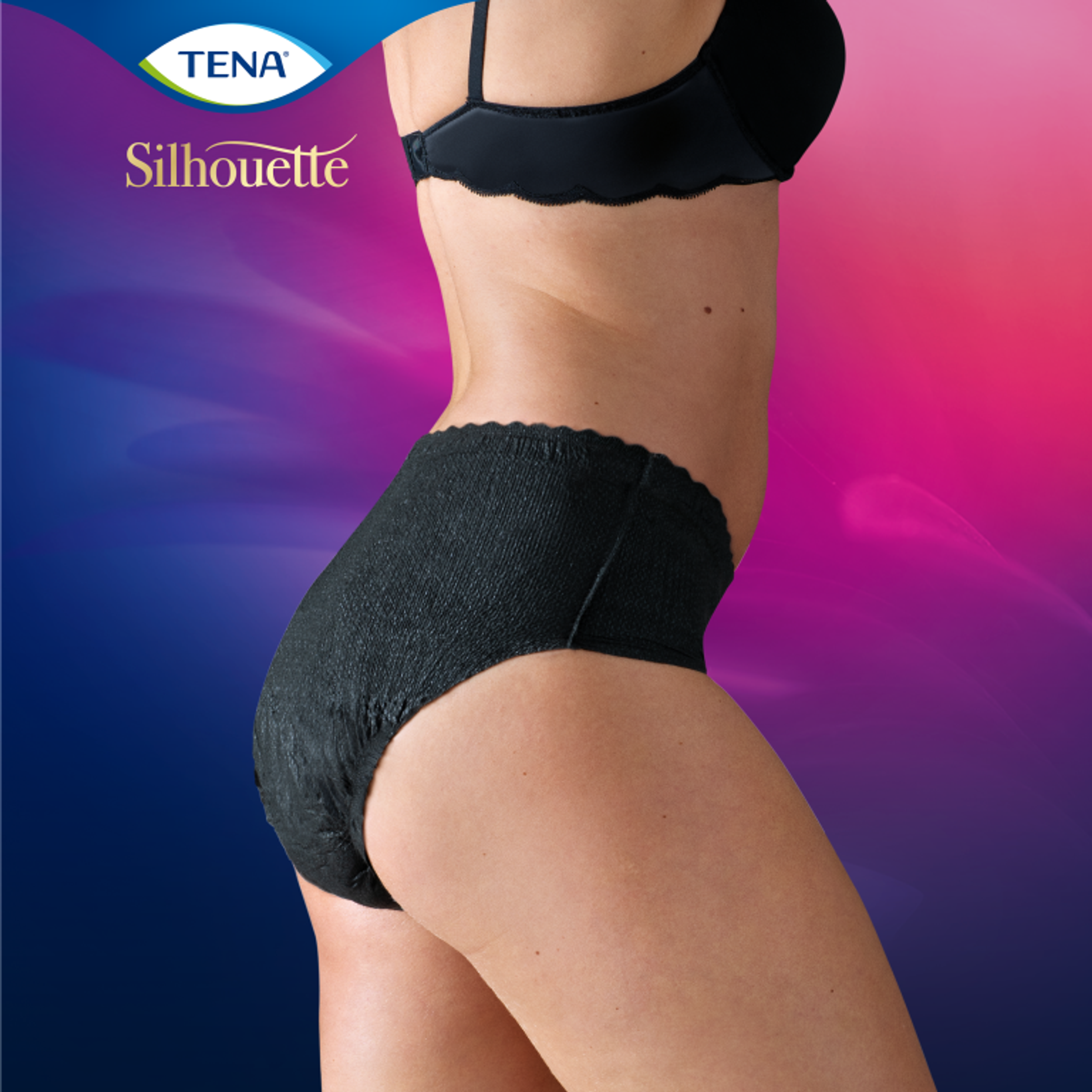 Tena Silhouette Plus Noir - Lage Taille L (10 stuks) - image 3