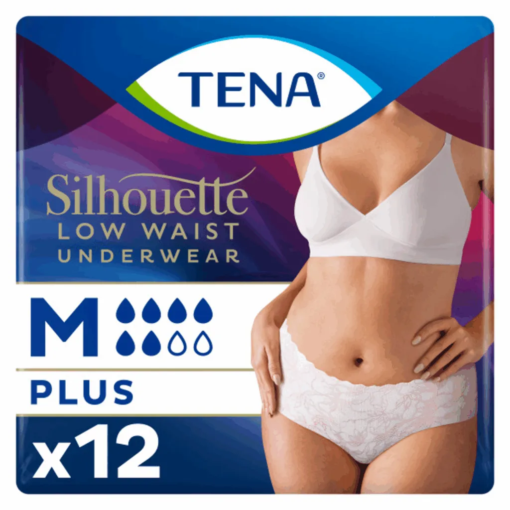 Tena Silhouette Plus Blanc - Lage Taille M (12 stuks)