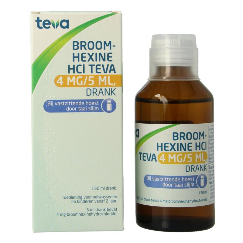Teva Broomhexine Hcl 4mg/ml = 0.8 mg (150 ml)