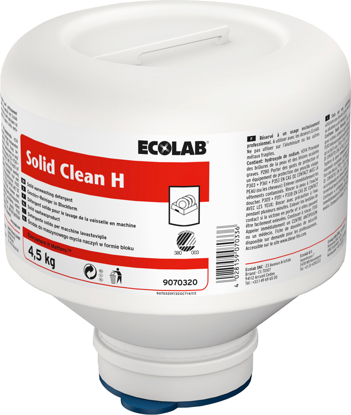 Ecolab Vaatwasmiddel Solid Clean H (4500 gr)