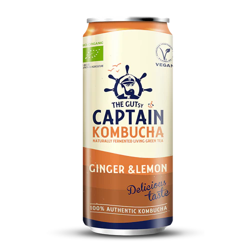 The Gutsy Captain Kombucha Ginger Lemon BIO (250 ml)