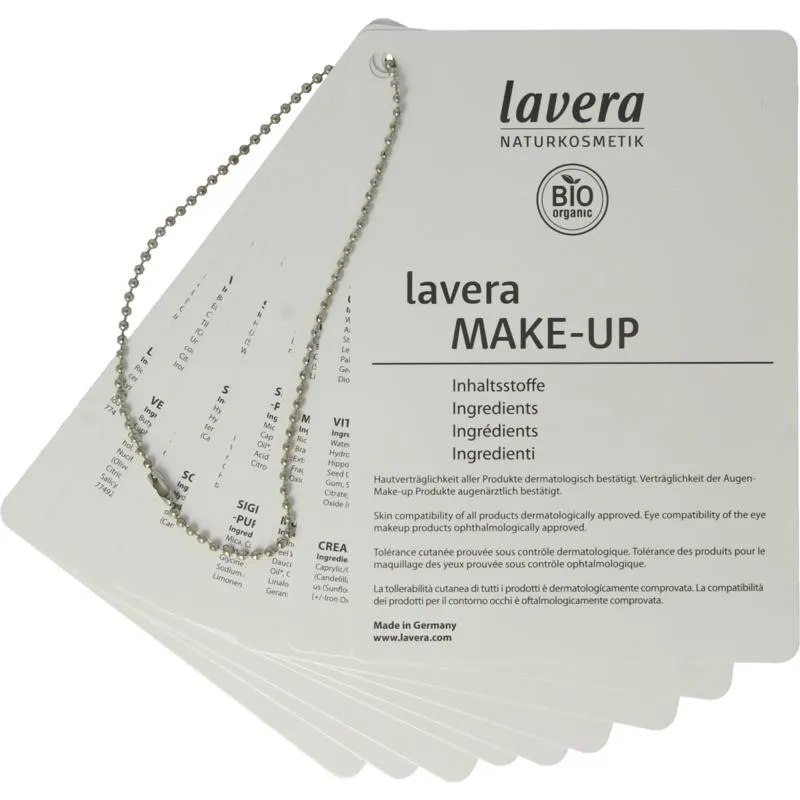 Lavera Colour Cosmetics Inci Boekje 2024 (1 stuk)