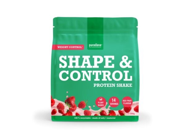 Purasana Shape & Control Plant Protein Rode Vruchten (350 gr)