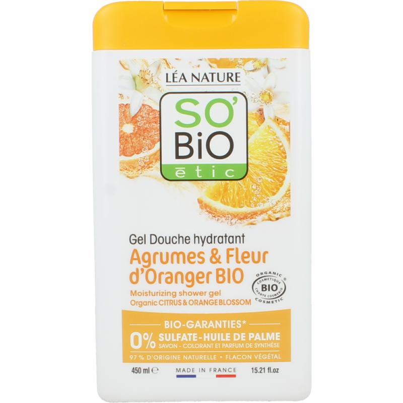 So Bio Etic Showergel Citroen Orange Blossom (450 ml)