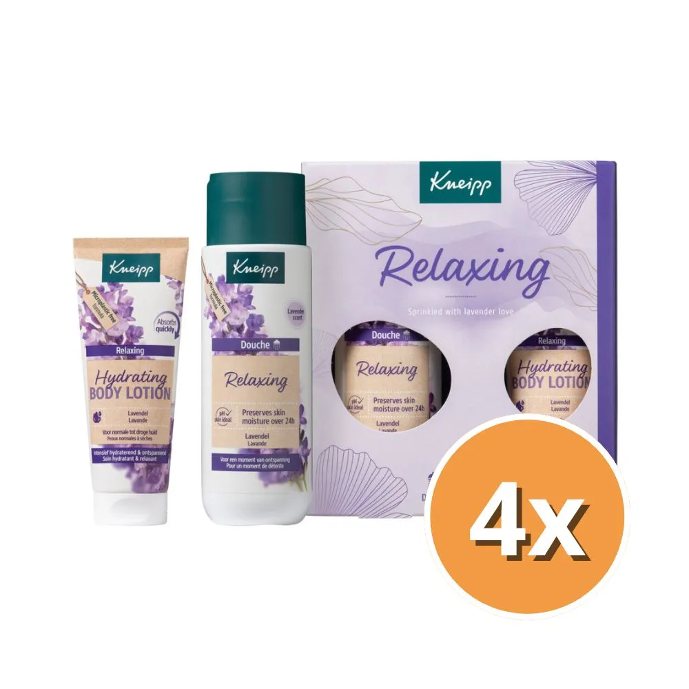 4x Kneipp Geschenk set Relaxing Moments (1 x 200 ml + 1 x 75 ml)
