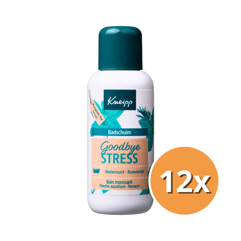 12x Kneipp Mini Badschuim Goodbye Stress (100 ml)