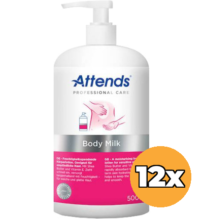 12x Attends Care bodymilk (500 ml)