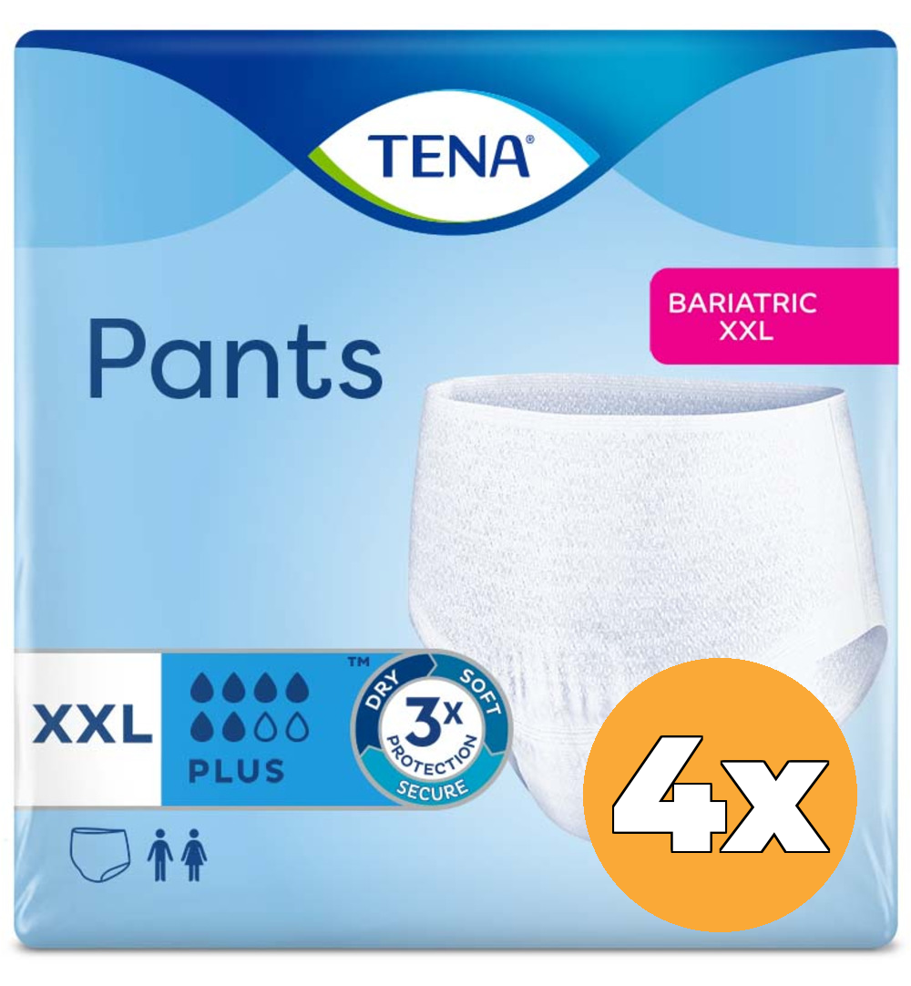 4x Tena Pants Plus XXL (12 stuks)