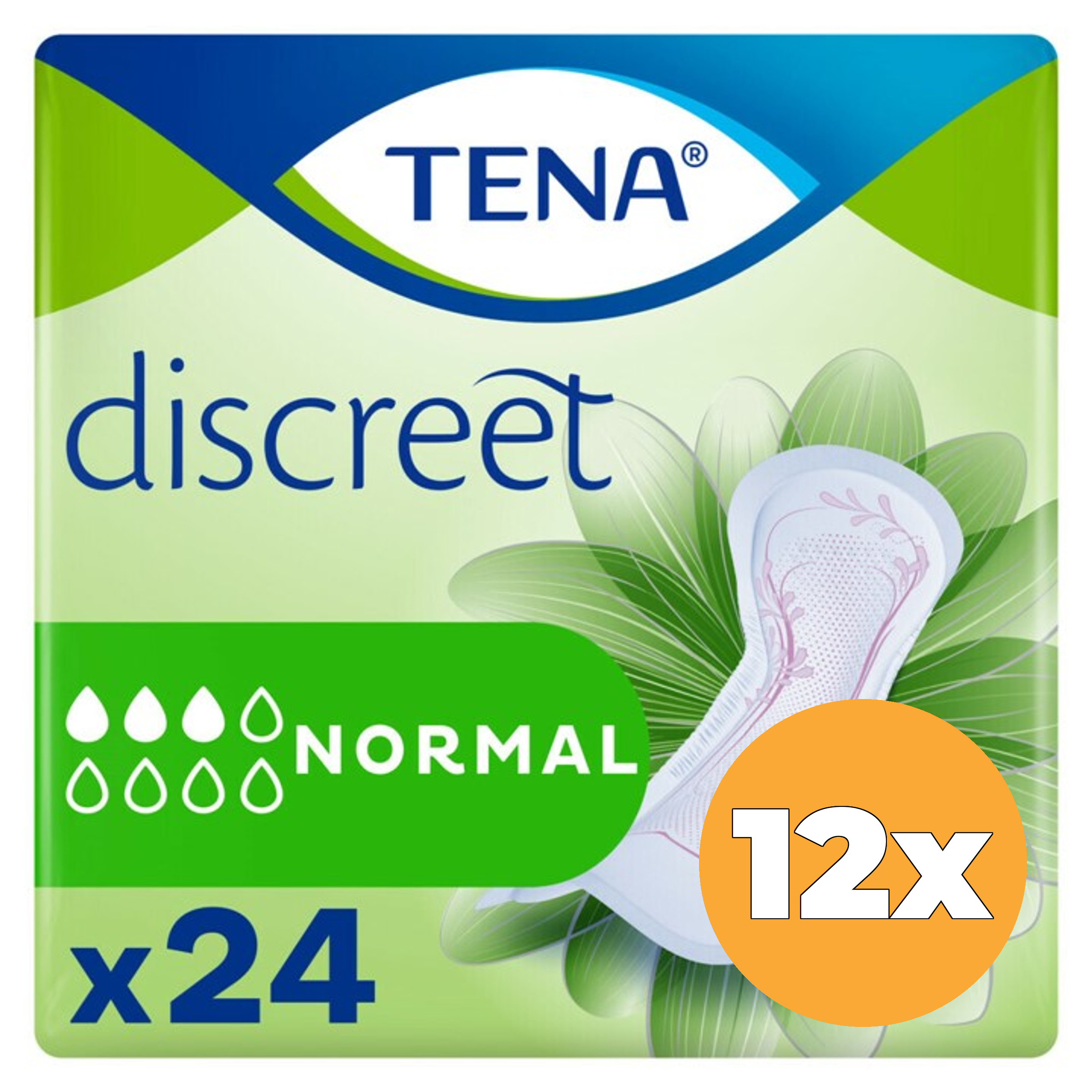12x Tena Lady discreet normal (24 stuks)