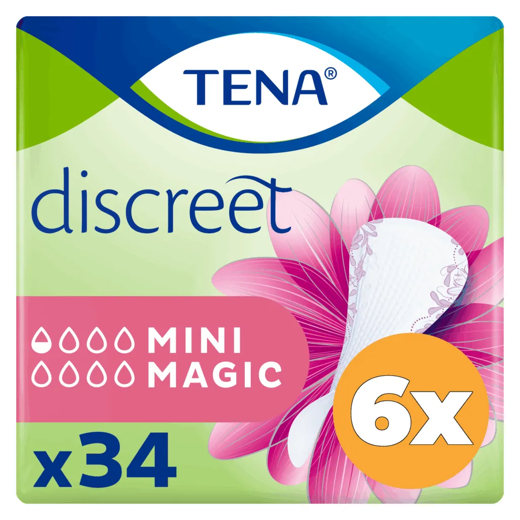 6x Tena Lady mini magic (34 stuks)