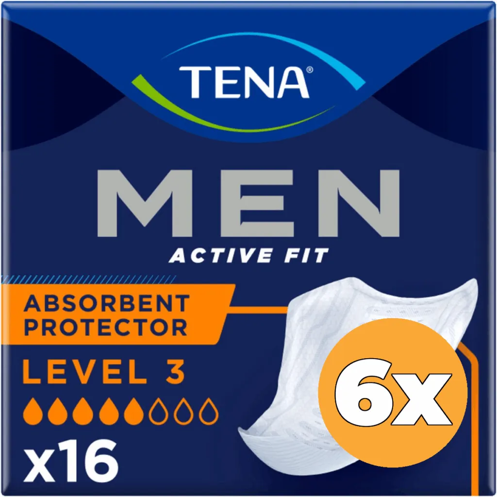 6x Tena Men Level 3 (16 stuks)