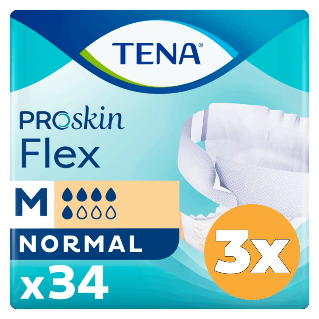 3x Tena Flex normal maat M (34 stuks)