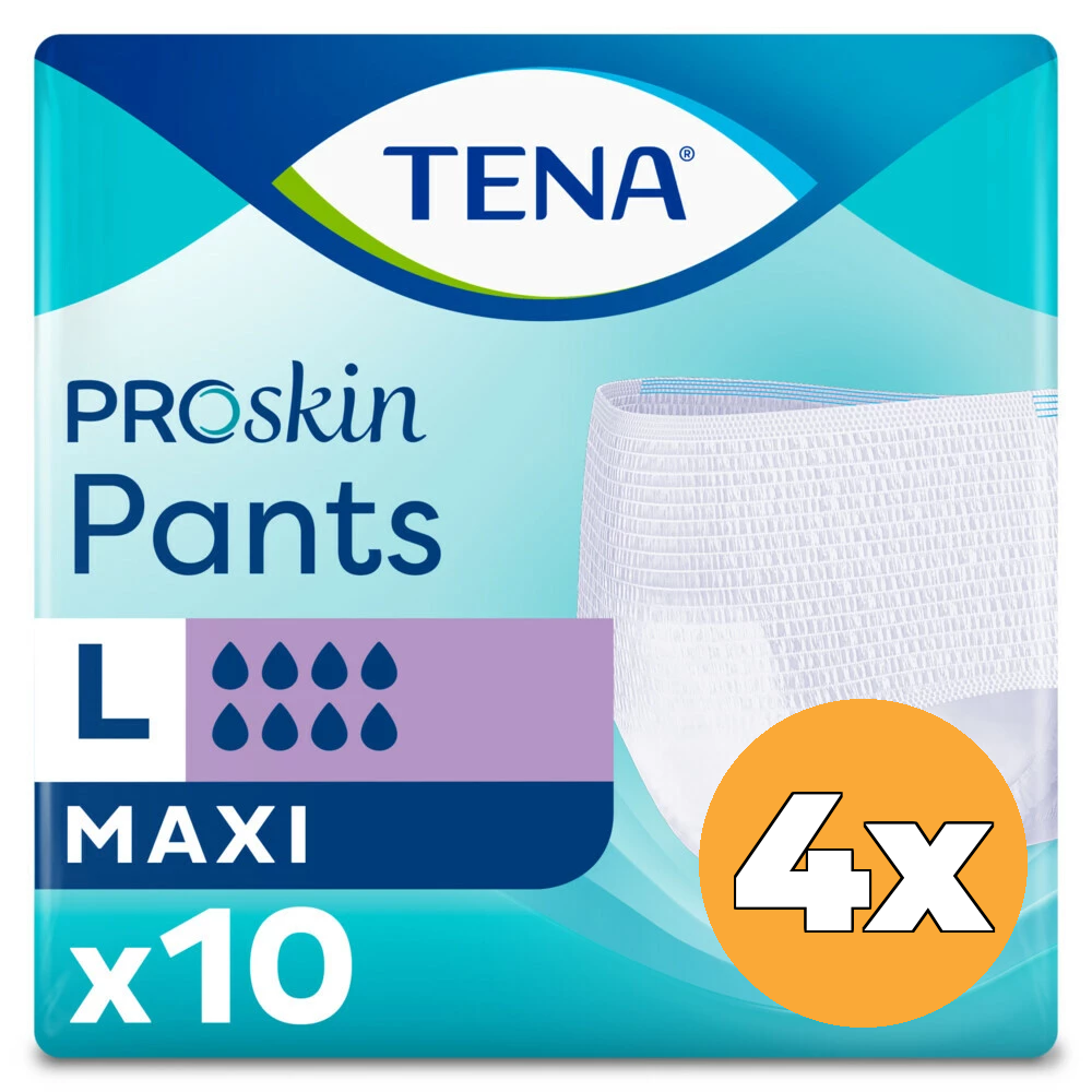 4x Tena ProSkin Pants Maxi Large (10 stuks)
