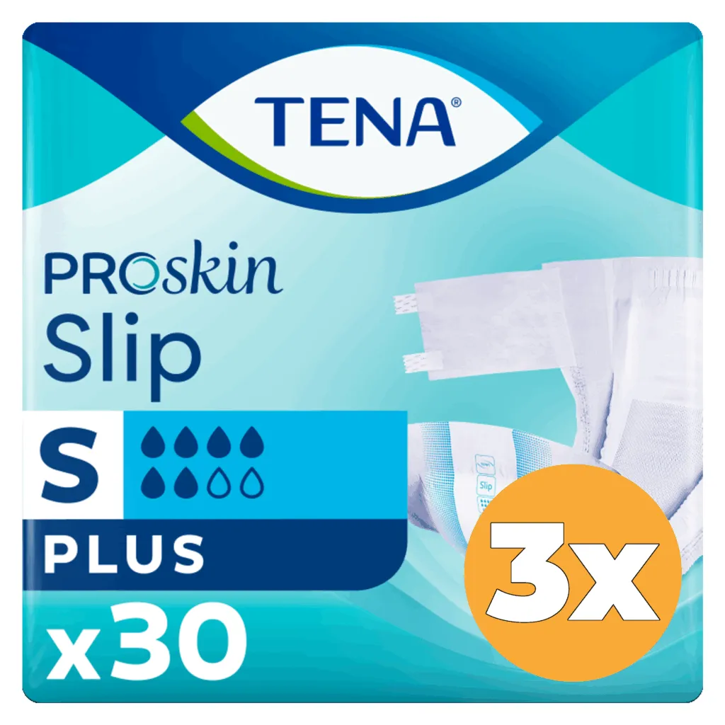 3x Tena Slip plus maat S (30 stuks)