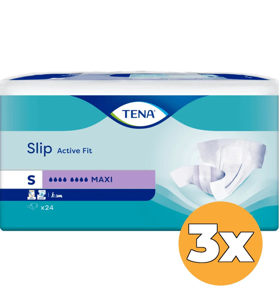 3x Tena Slip Active Fit Maxi S (24 stuks)