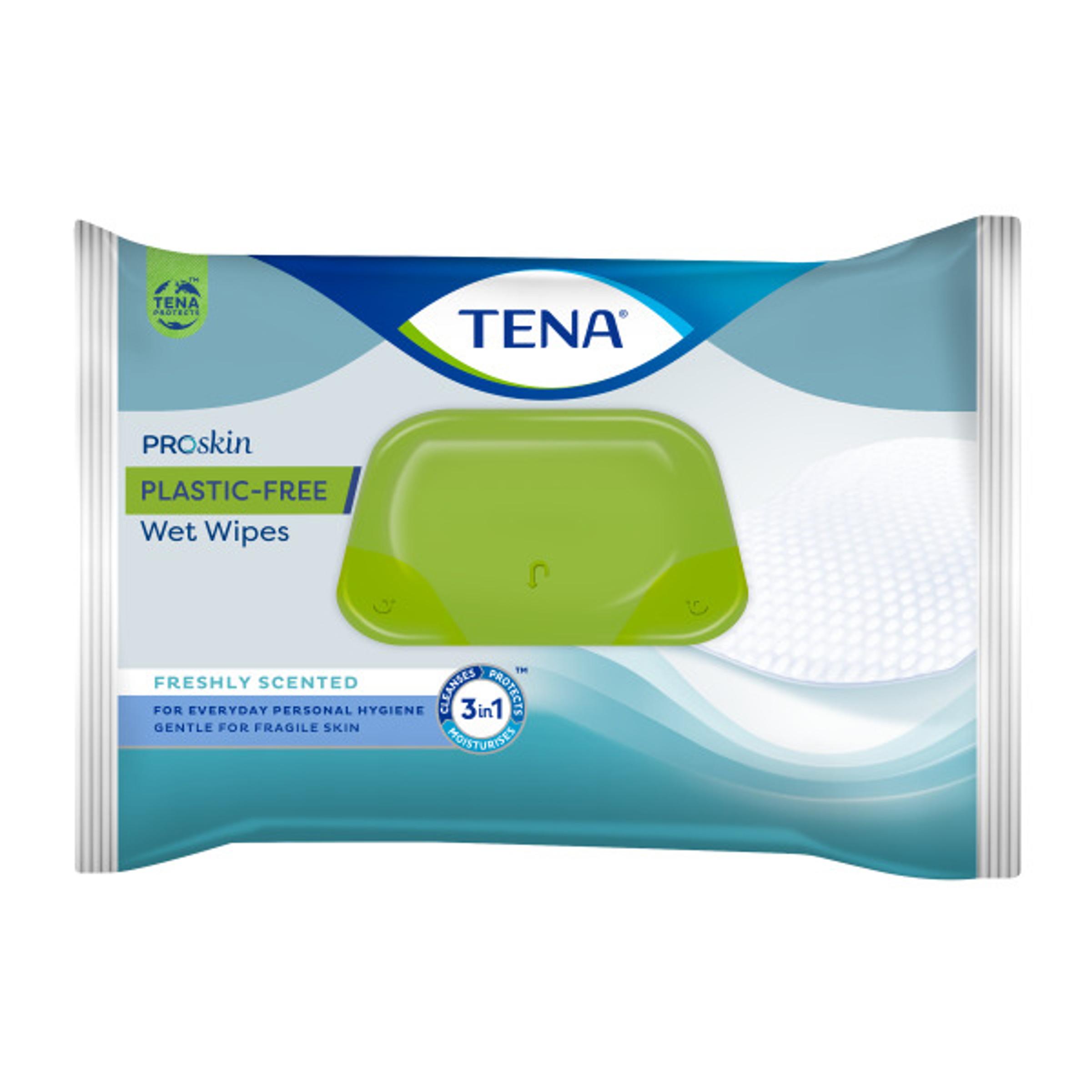 Tena Wet Wipes Plastic Free (48 stuks)