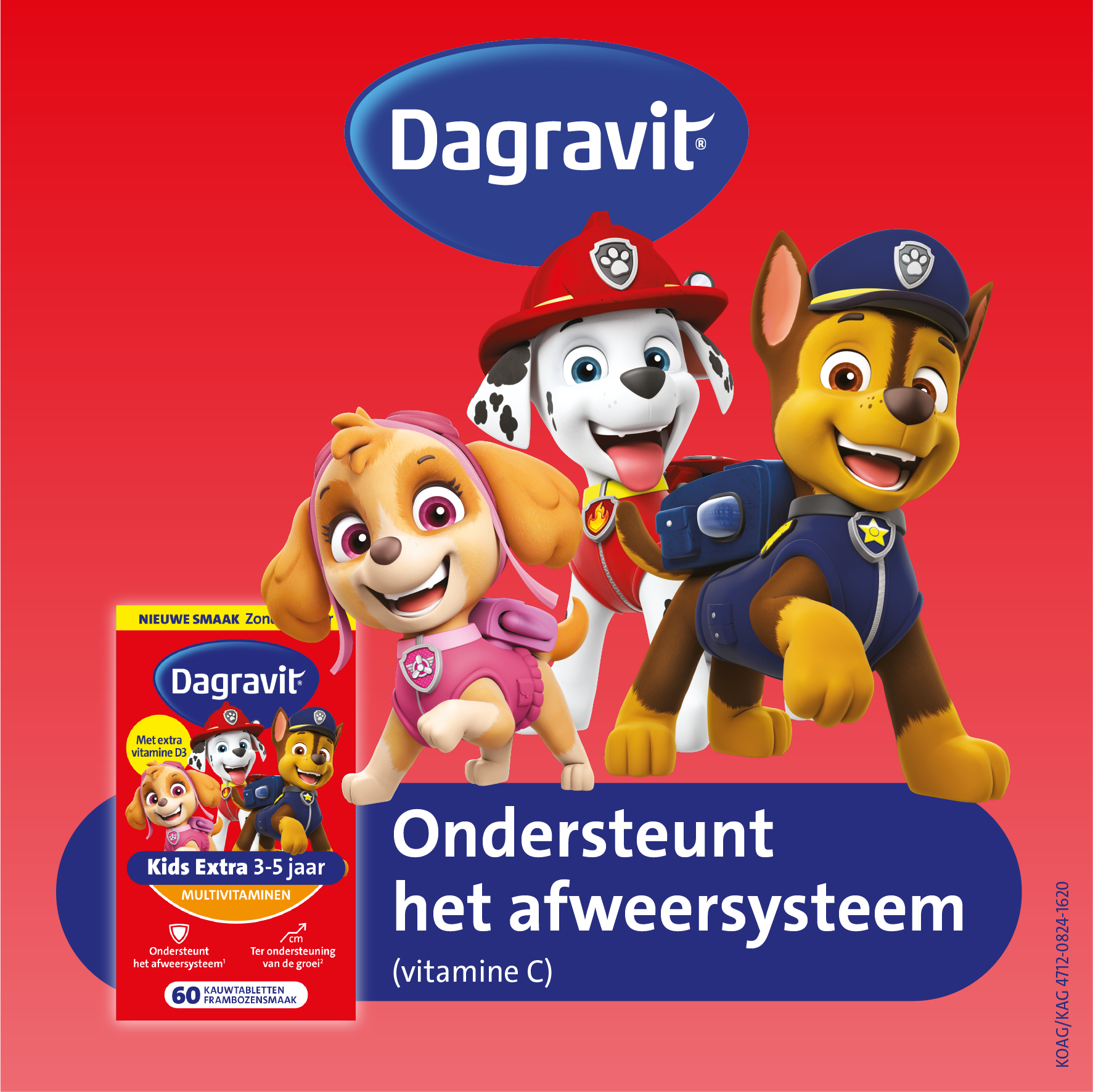 Dagravit Kids Extra 3-5 Jaar Multivitaminen (60 tabletten)