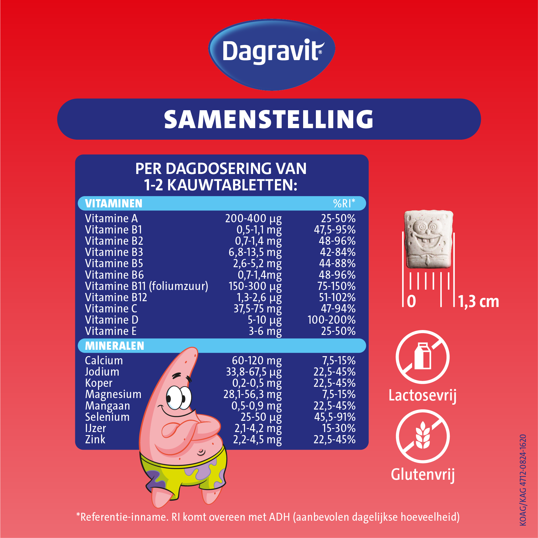 Dagravit Kids Extra 6-12 Jaar Multivitaminen (60 tabletten) - image 2