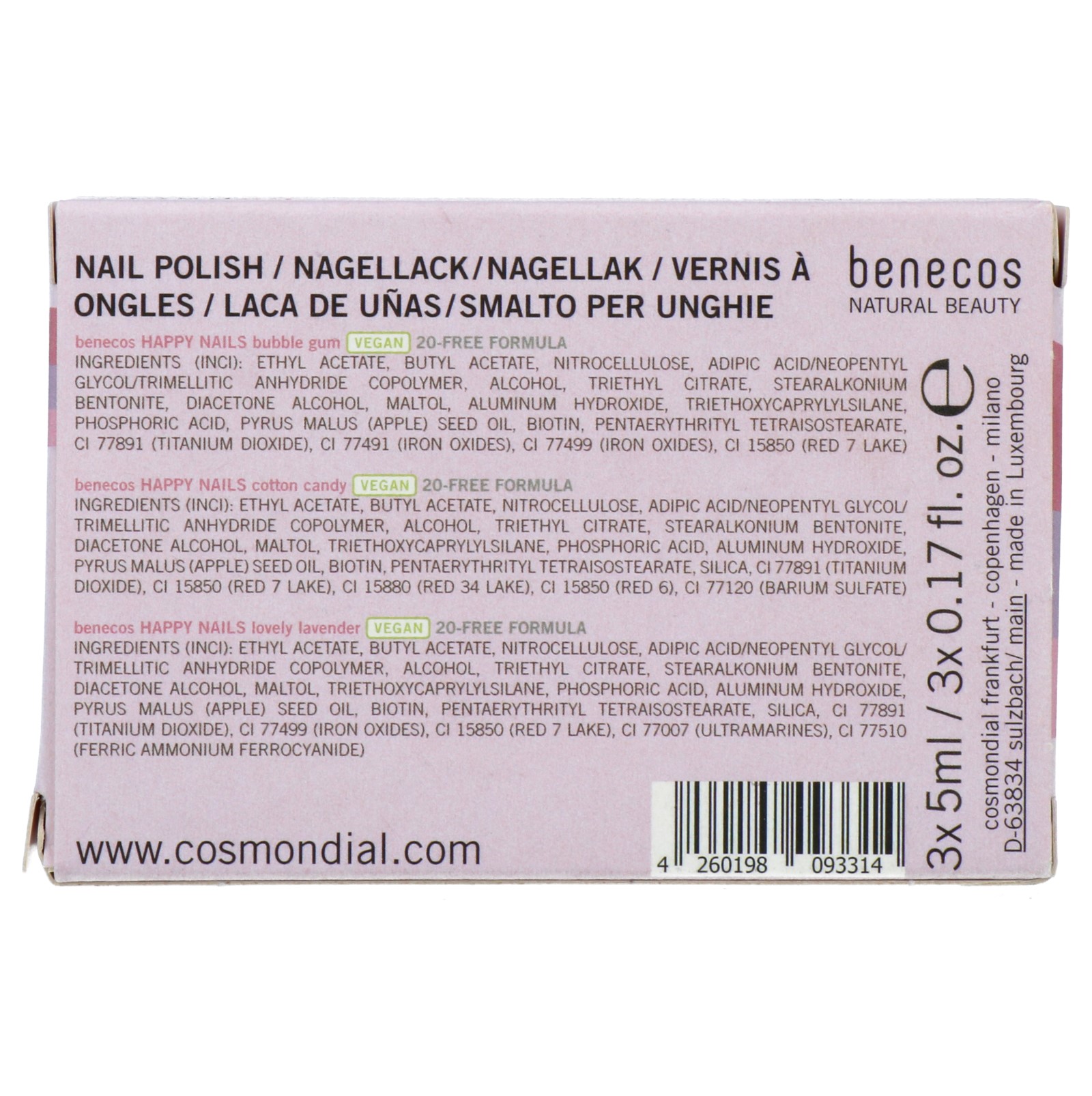 Benecos Nagellak Pretty In Pastel Gift set (1 stuk) - image 3