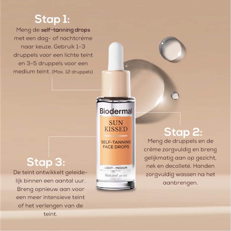 Biodermal Sun Tan Kissed Self Tanning Face Drops (30 ml) - image 5