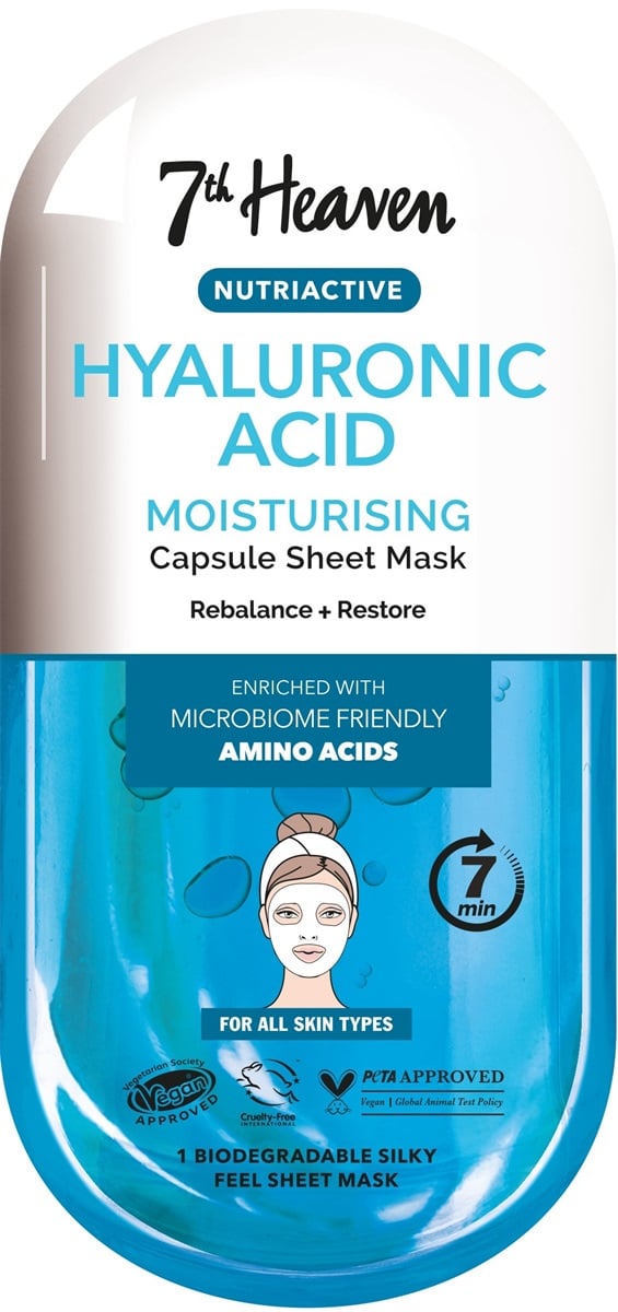 Montagne Jeunesse 7th Heaven Mask Nutriactive Sheet Mask Hyaluronic Acid (1 stuk)