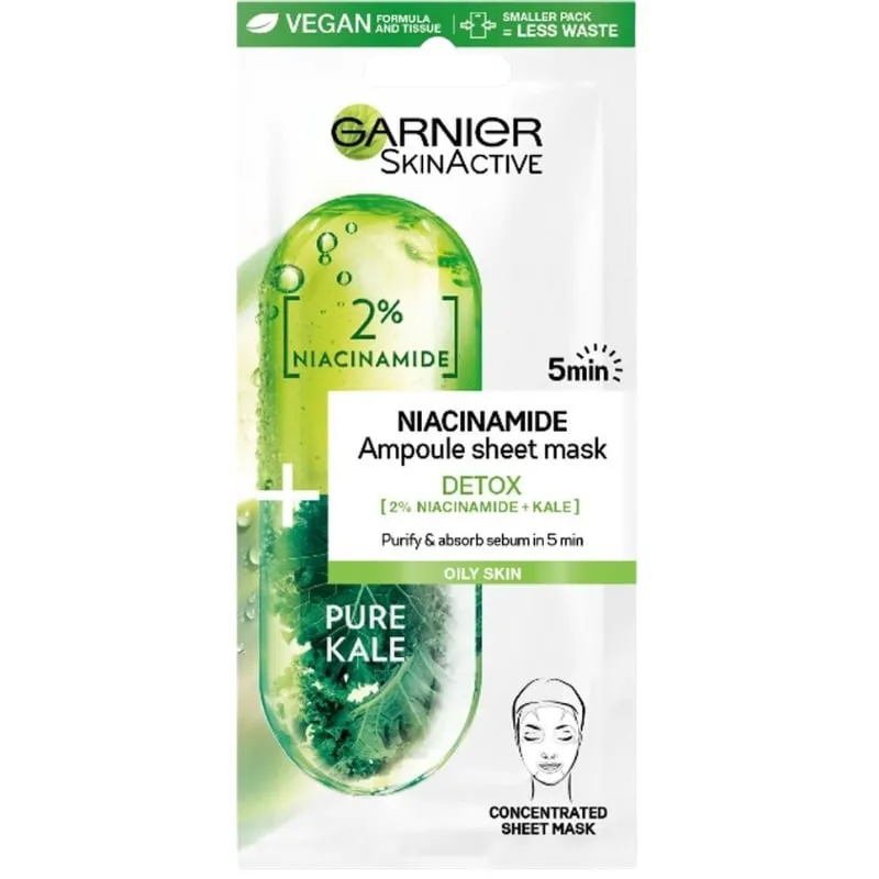 Garnier Skinactive Masker Sheet Ampul Niacinamide (1 stuk)