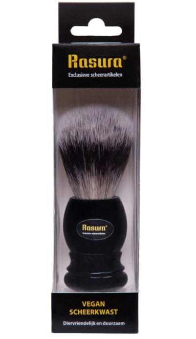 Rasura Scheerkwast Vegan Zwart (1 stuk)