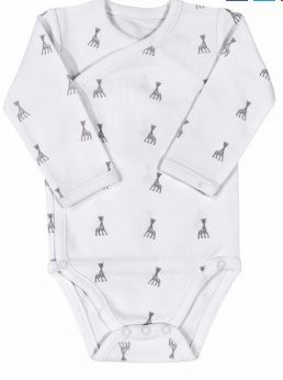 Sophie De Giraf Overslag Romper 60Cm Wit (1 stuk)