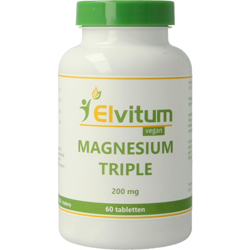 Elvitum Magnesium Triple 200mg (60 tabletten)