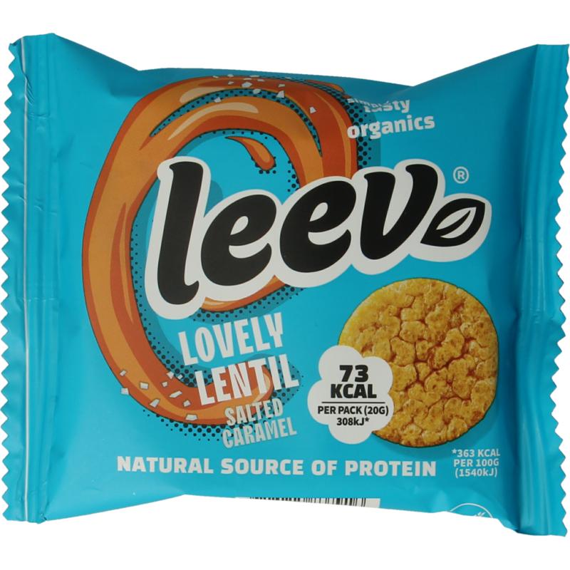 Leev Lovely Lentil Cakes Caramel Bio (20 gr)