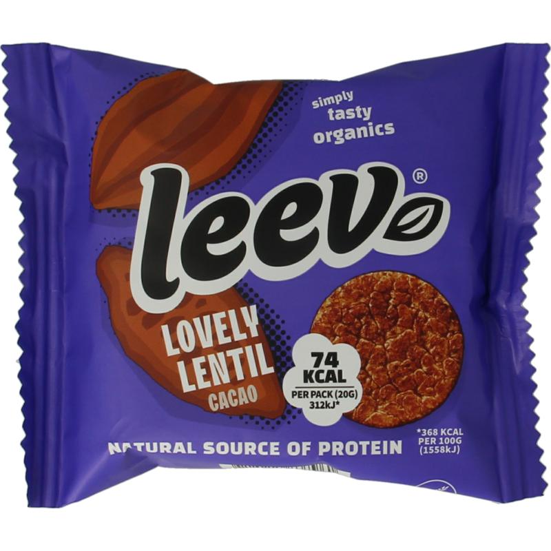 Leev Lovely Lentil Cakes Cacao Bio (20 gr)
