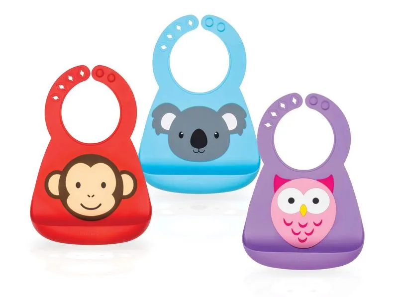 Nuby 3D Silicone Slab Dierendesign 3 Maanden+ (1 stuk)