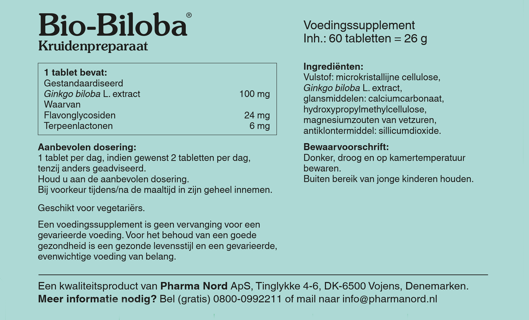 Pharma Nord Bio Biloba (60 tabletten)