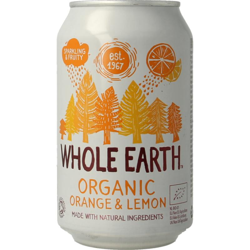 Whole Earth Sparkling Orange & Lemon Bio (330 ml)