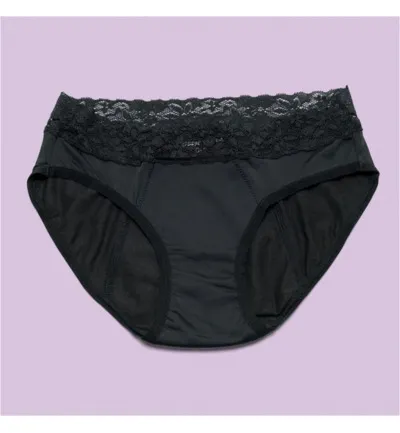 Cheeky Wipes Menstruatie ondergoed Feeling Pretty zw maat 34-36 (1 stuk)