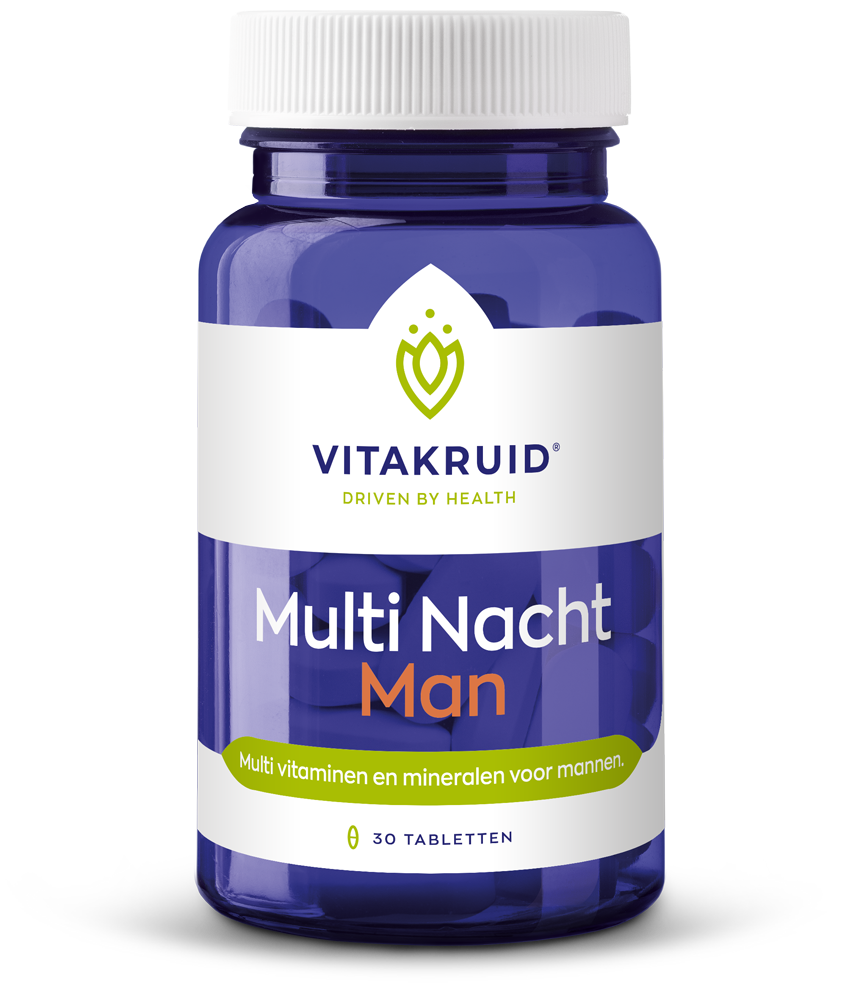 Vitakruid Multi Nacht Man 100% Vegan (30 tabletten)
