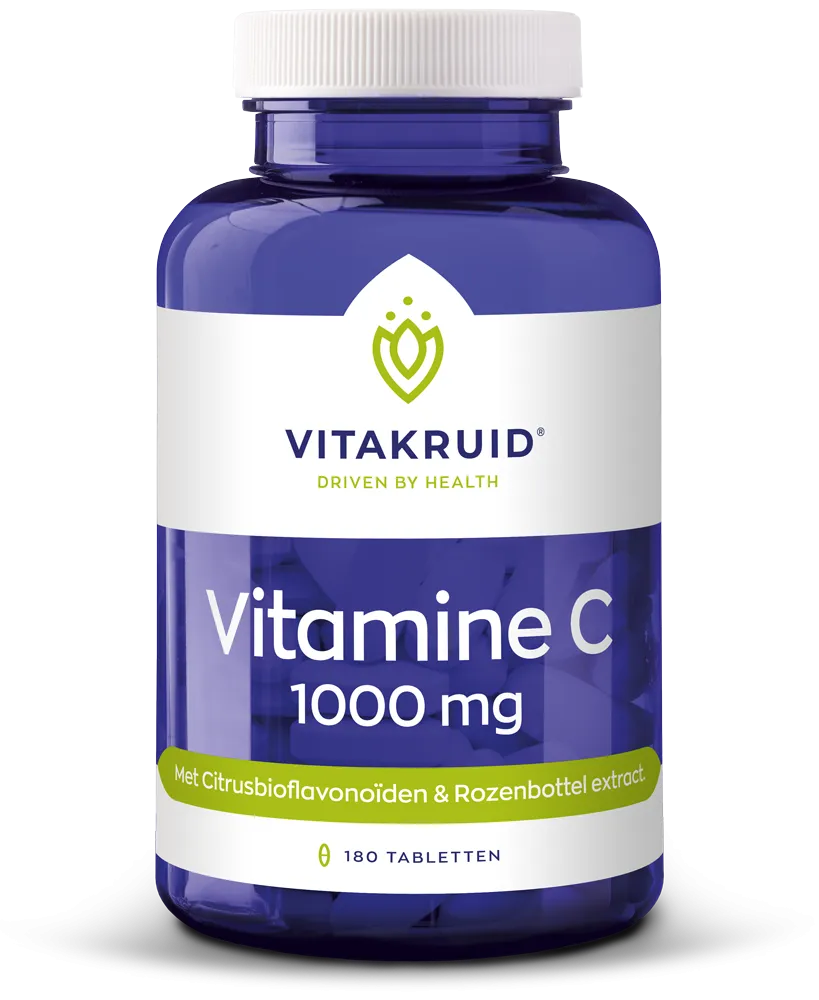 Vitakruid Vitamine C 1000 Met Bioflavonoïden & Rozenbottel (180 tabletten)