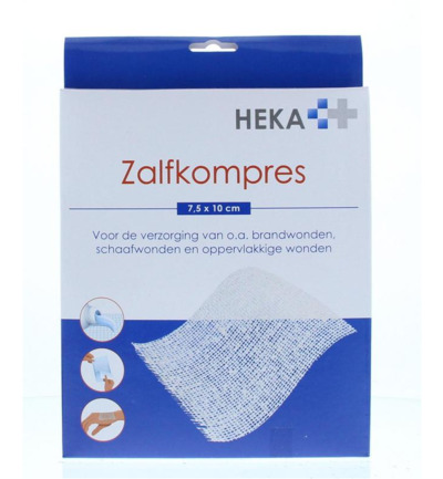 Heka Zalfkompres 7.5 x 10 cm steriel (6 stuks)
