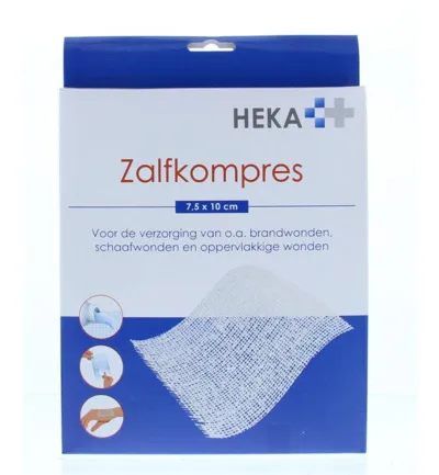 Heka Zalfkompres 7.5 x 10 cm steriel (6 stuks)
