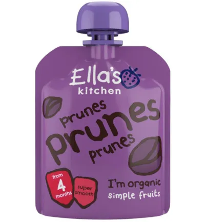 Ella's Kitchen Pruimen knijpzakjes 4+ maanden bio (70 gr)
