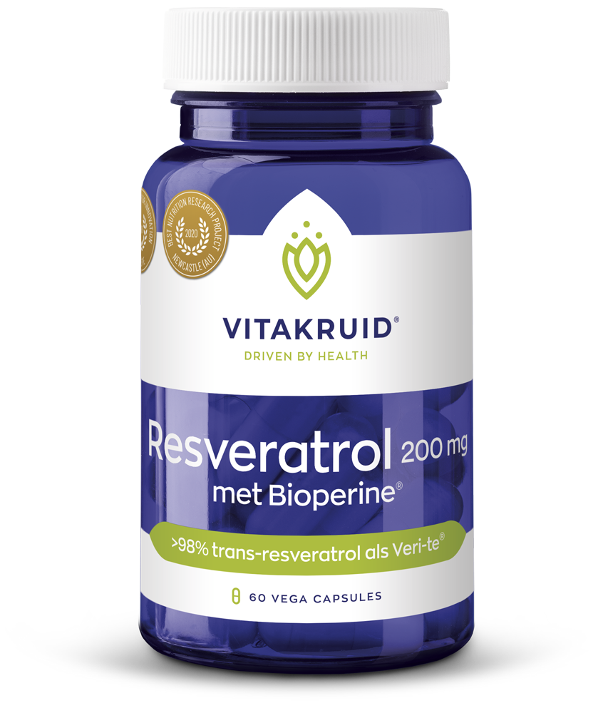 Vitakruid Resveratrol (Veri-Te®) 200 Mg Met Bioperine® (60 vega capsules)