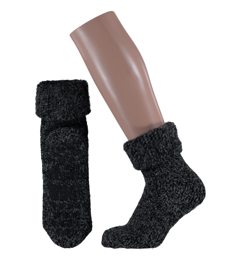Apollo Slofsok anti slip unisex zwart maat 35-38 (1 paar)
