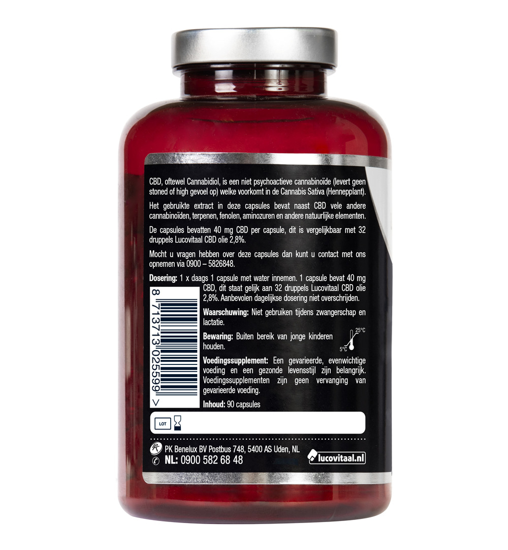 Lucovitaal CBD 40 mg (90 capsules) - image 3