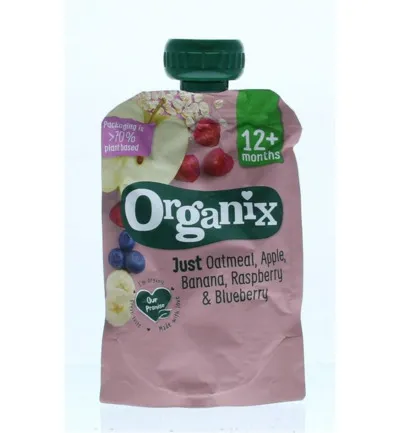 Organix Oatmeal apple banana raspberry blueberry 12+ bio (100 gr)