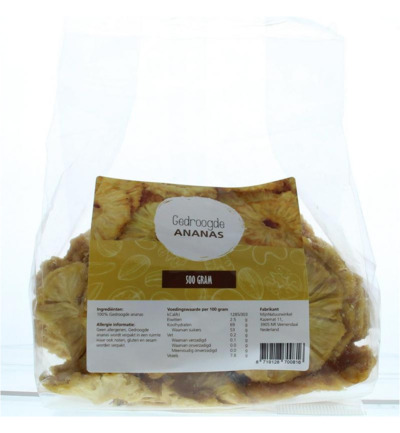 Mijnnatuurwinkel Ananas Ringen Gedroogd (500 gr)