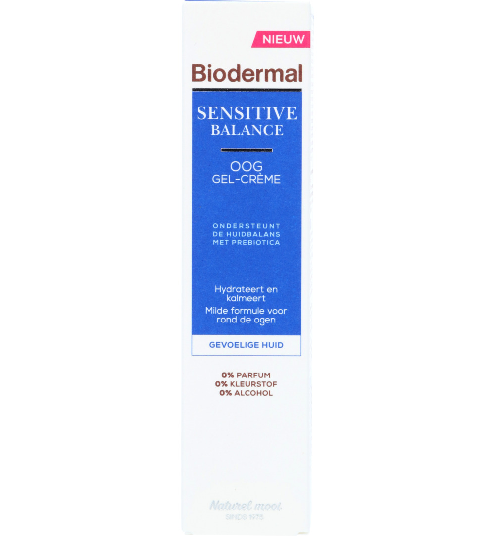 Biodermal Sensitive balance oog gel-creme (15 ml)