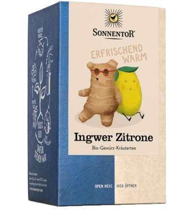 Sonnentor Gember Citroen Thee Bio (18 stuks)