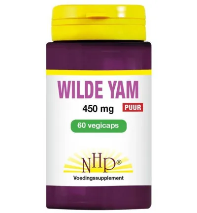 Nhp Wilde yam 450mg puur (60 vega capsules)