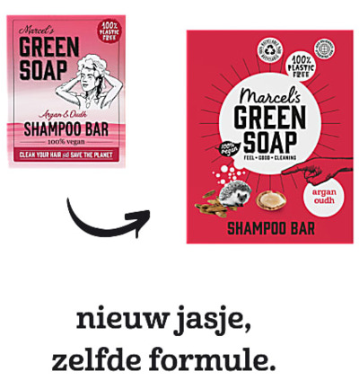 Marcel's Green Soap Shampoo bar argan & oudh (90 gr) - image 7